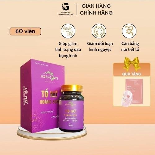 Viên uống tố nữ Hoàng Sơn tăng cường nội tiết tố nữ chống lão hóa lọ 