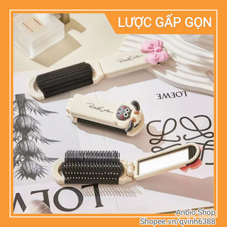 Lược gấp gọn hình cừu có gương tháo rời được