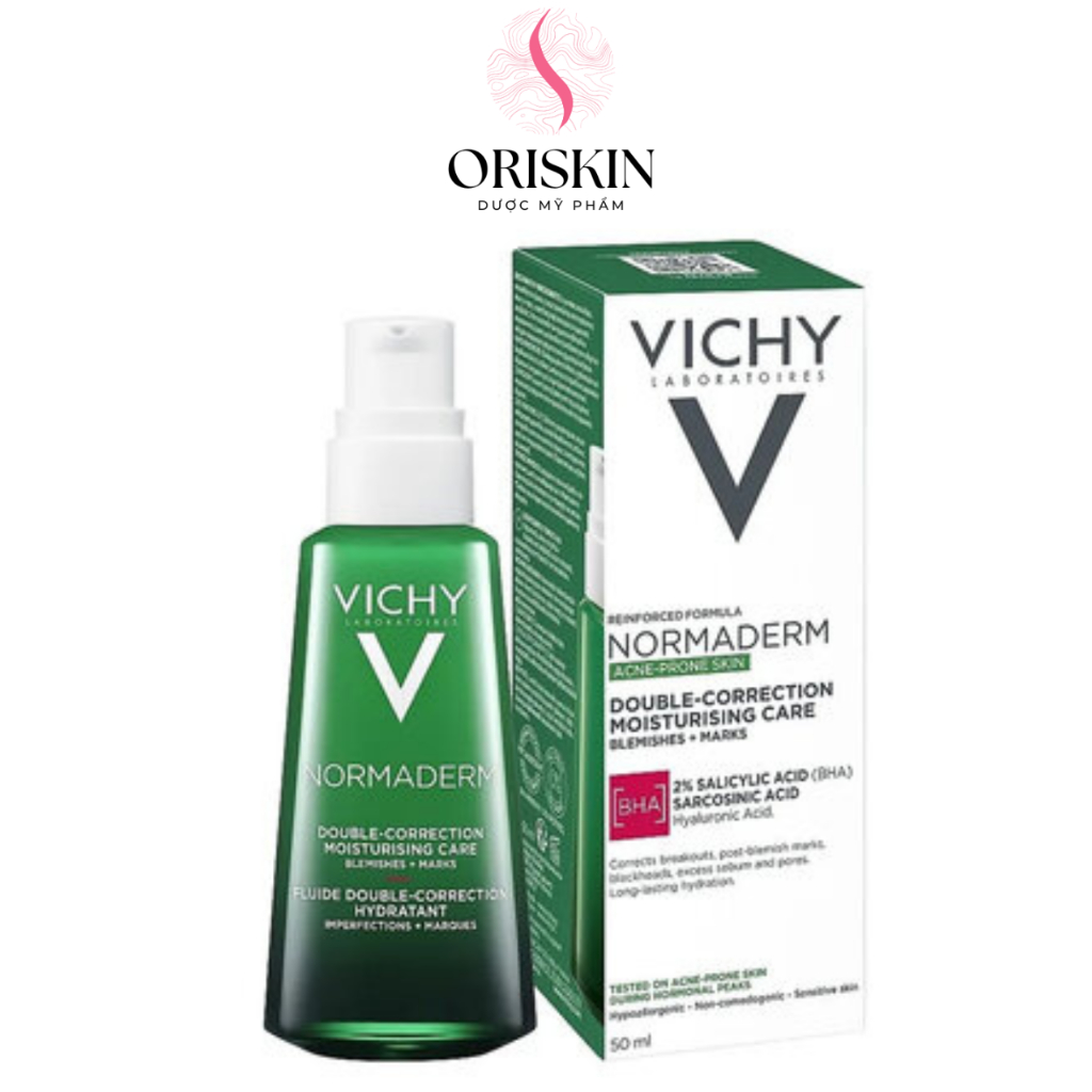 Vichy Kem Dưỡng Dạng Gel Sữa Dành Cho Da Mụn Với Tác Động Kép Normaderm Phytosolution 50ml