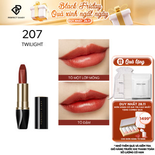 Son Lì PERFECT DIARY Ánh Satin Mềm Mịn Môi 3 gam (Màu mới về)