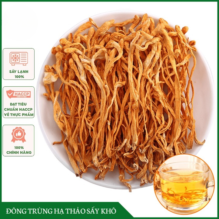 Đông Trùng Hạ Thảo 100gr Sấy Khô Sợi To Ngon Hàng Cao Cấp Bồi Bổ Cơ Thể