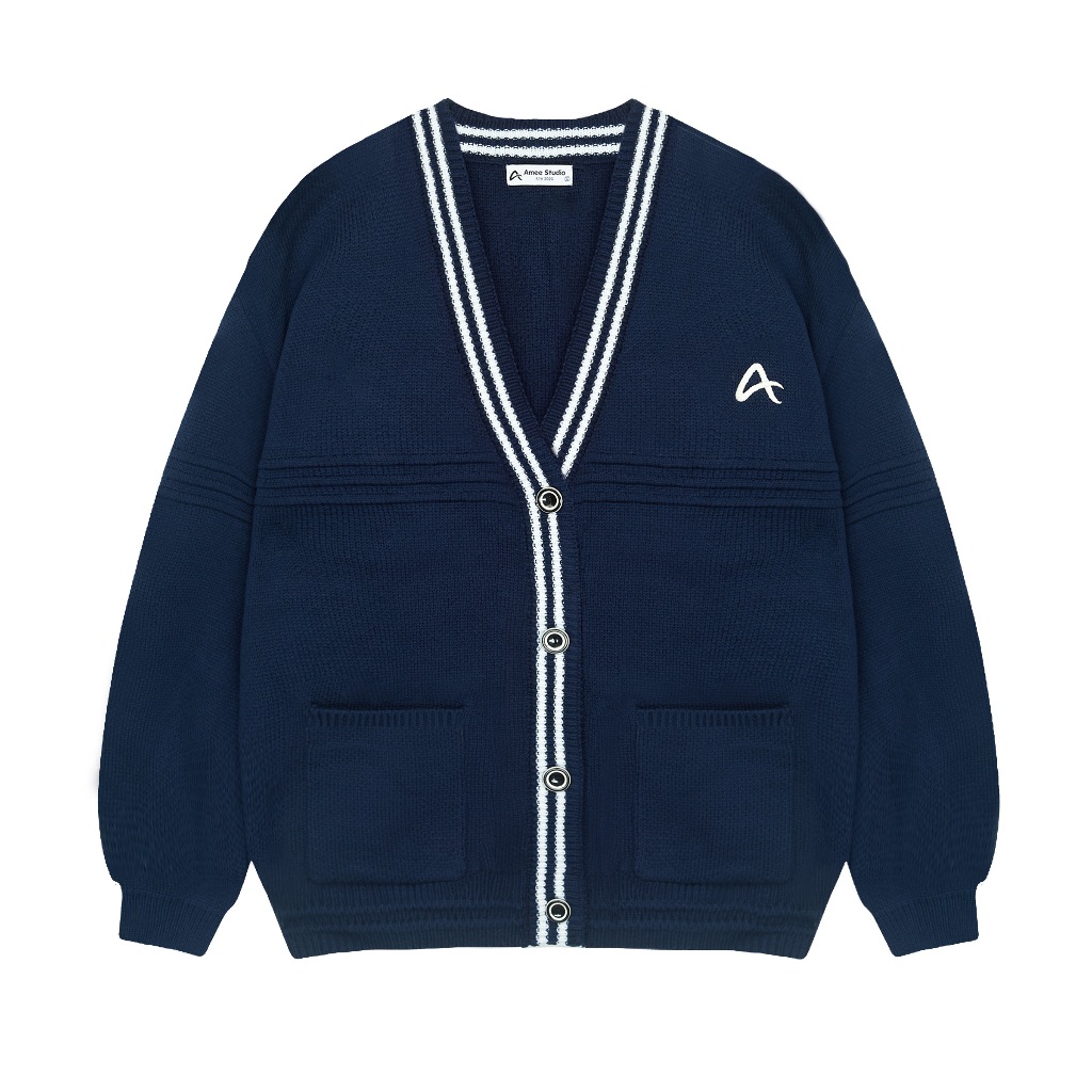 Áo Len Cardigan Local Brand Amee Studio/ Logo Thêu