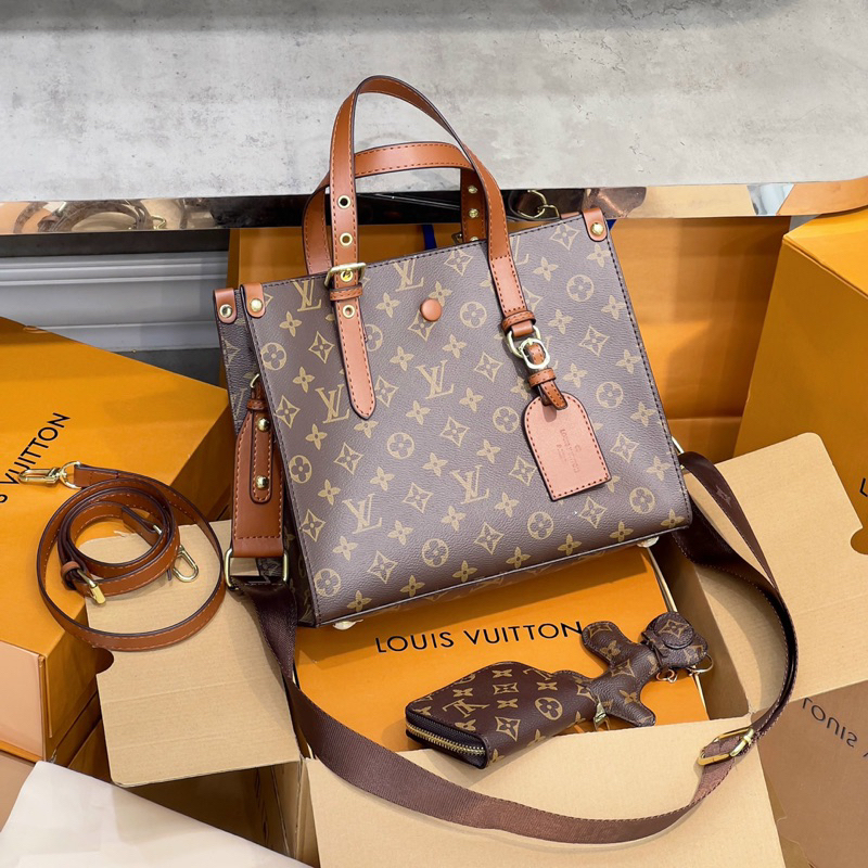 Túi xách l set kèm ví 2 box ảnh thật + video