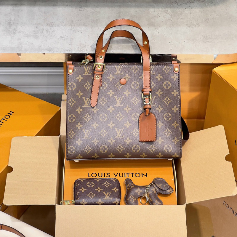 Túi xách l set kèm ví 2 box ảnh thật + video