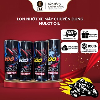 Dầu nhớt xe máy dạng lon HULOT nhập khẩu bởi TLT chuyên dụng dành cho xe số đề,tay ga dung tích 1L bảo hành 12 tháng