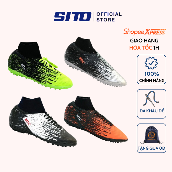 Giày bóng đá MTC Faster cao cổ cỏ nhân tạo thể thao nam chính hãng - MF005