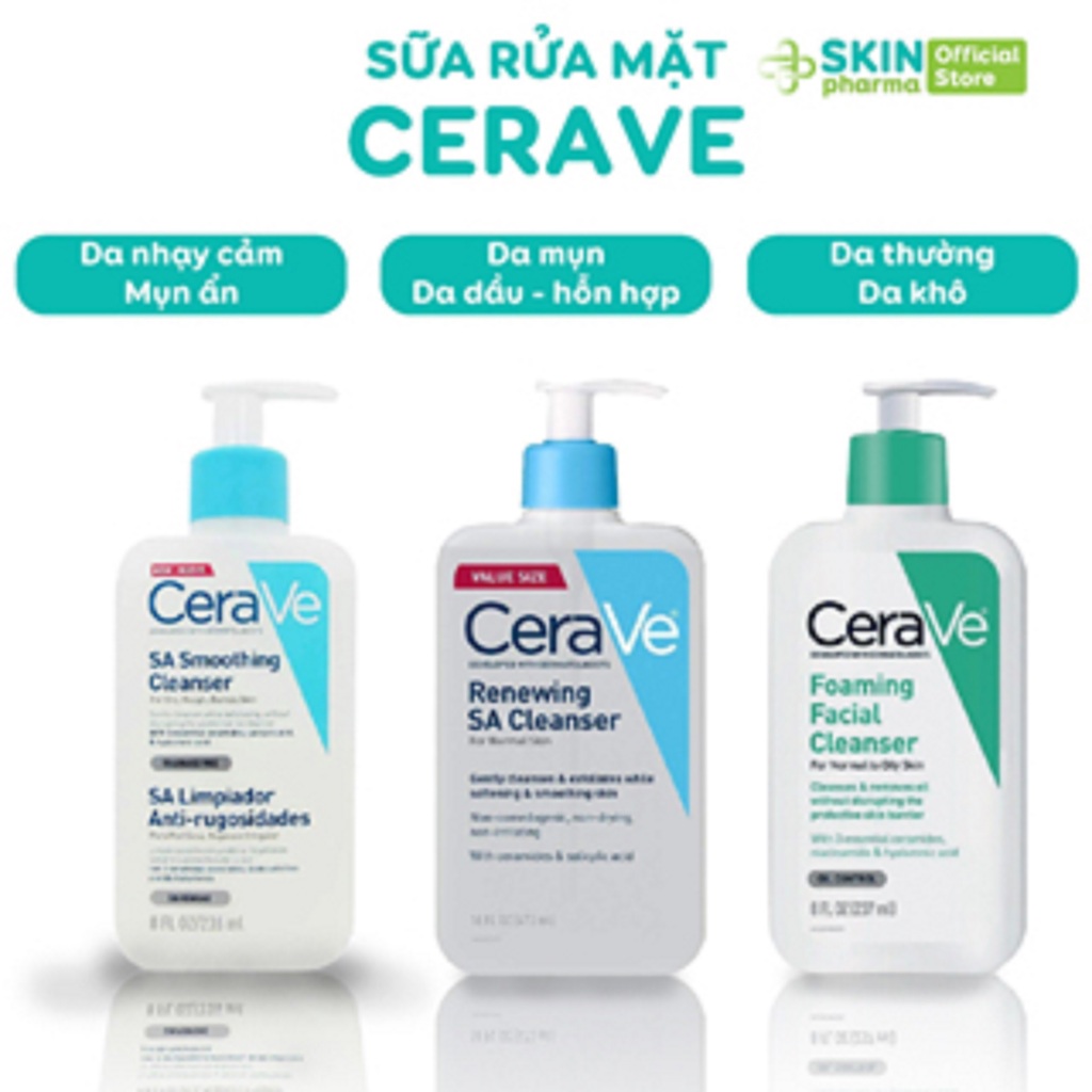 Sữa rửa mặt Cera.Ve 236ml