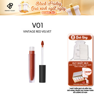 Son Kem Lì Perfect Diary Tông Màu Đỏ Đẹp Mắt 2.5G
