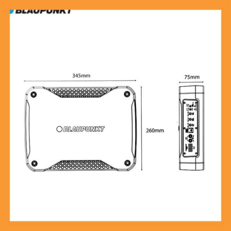 Loa SUD Siêu Trầm Lắp Gầm Ghế Ô Tô BLAUPUNK XLF 180A_Hàng Chính Hãng