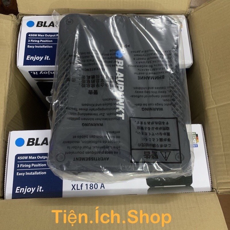 Loa SUD Siêu Trầm Lắp Gầm Ghế Ô Tô BLAUPUNK XLF 180A_Hàng Chính Hãng