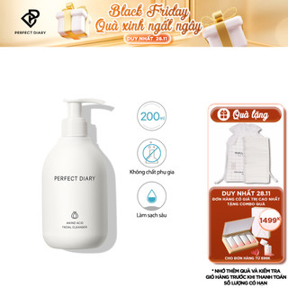 Sữa Rửa Mặt Perfect Diary Axit Amin Tạo Bọt Dịu Nhẹ Cho Da Nhạy Cảm Bảo Vệ Làn Da 200ML
