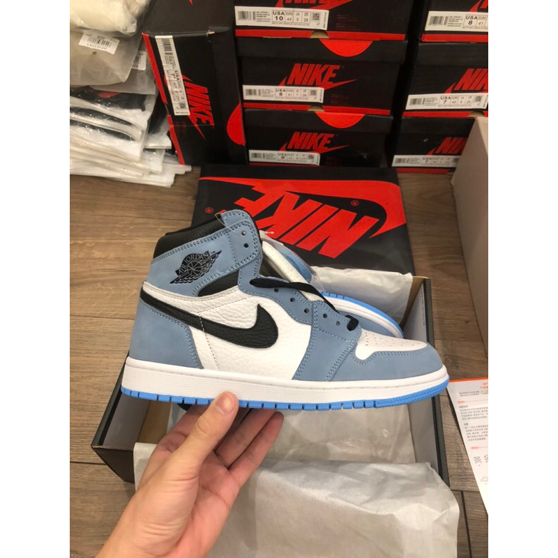 (40.5x1 41x3)Giày sneaker air jordan1 high og "University Blue”555088-134