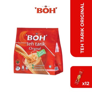  BỘT TRÀ SỮA TRUYỀN THỐNG ÍT NGỌT HIỆU BOH - BOH TEH TARIK ORIGINAL LESS SWEET (12's)