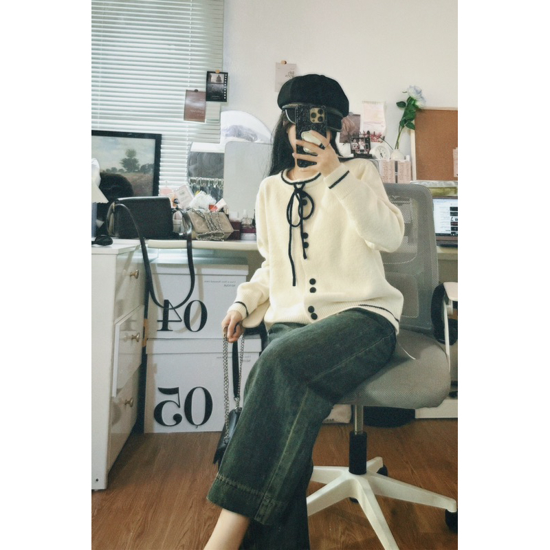 Áo len nơ siêu xinhhh