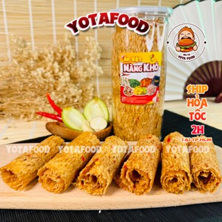 Khô Mực Cán Tẩm Gia Vị – 300gr | Đồ ăn vặt Yotafood