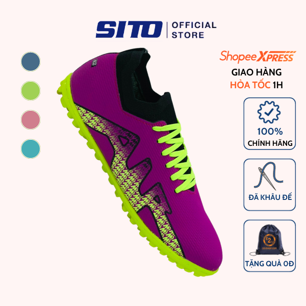 Giày bóng đá MTC Vapor 15 Pro Tím cỏ nhân tạo thể thao nam chính hãng - AZ004