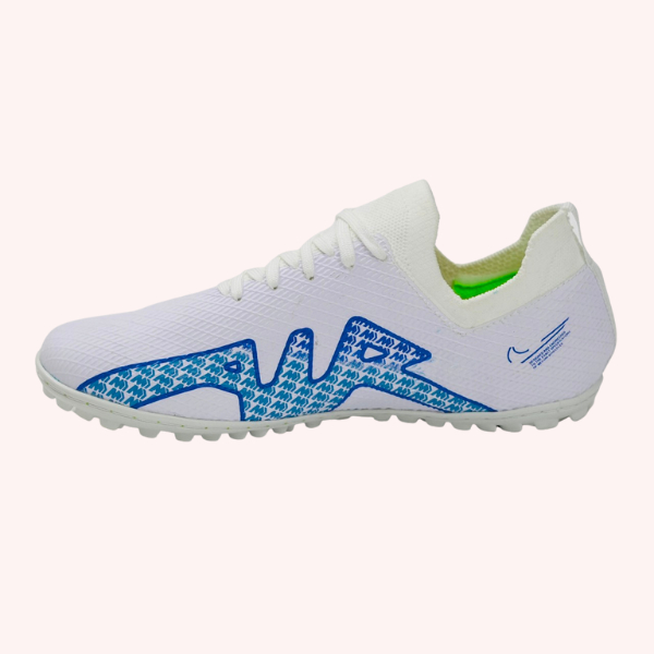 Giày bóng đá MTC Vapor 15 Pro Trắng Xanh cỏ nhân tạo thể thao nam chính hãng - AZ006
