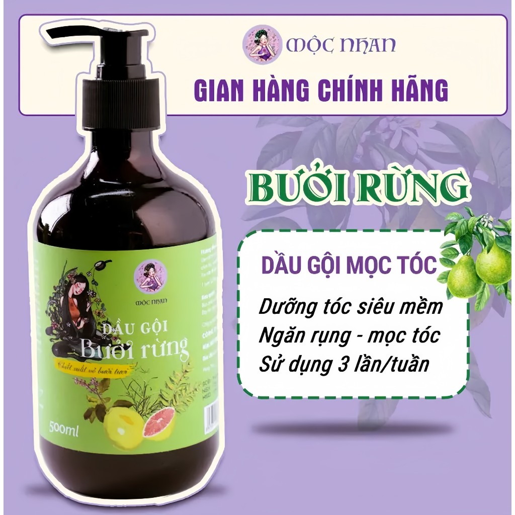 Dầu gội bưởi Rừng Kích Thích Mọc Tóc Như Nấm Sau Mưa Ả Đào Mộc Nhan