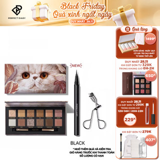 Bộ Perfect Diary Gồm Bảng Phấn Mắt 12 Màu Kèm Bút Kẻ Mắt Và Kẹp Bấm Mi Cho Đôi Mắt Cuốn Hút (Nhiều Màu Tùy Chọn)