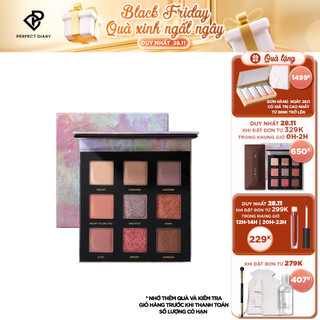 Bảng Phấn Mắt Perfect Diary 9 Màu Trang Điểm Tiện Lợi 10G