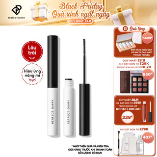 Mascara Chuốt Mi Nâu PERFECT DIARY Lâu Trôi Chống Thấm Nước Làm Dày Và Dài Mi Tự Nhiên Tiện Lợi 4.5g