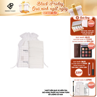 Bông Tẩy Trang Perfect Diary Hai Lớp Cotton Mềm Mại (30 Miếng)