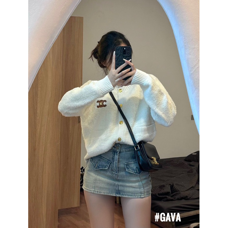 Áo khoác len lông Ce.Line siêu đẹp qcl1