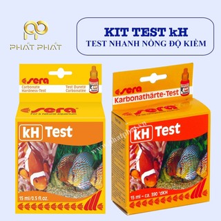 Test kit kH đo nồng độ kiềm trong nước, kit test kH kiểm tra kiềm, test kiềm, test nồng độ kH, bộ kiểm tra kH Sera