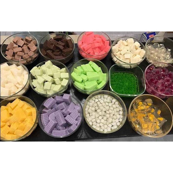 Bột kem trứng pudding Mole Đài Loan chia nhỏ thử vị