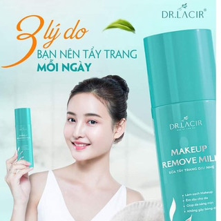 SỮA TẨY TRANG DỊU NHẸ DRLACIR - dành cho mọi loại da, cấp ẩm da, sạch sâu, không chứa cồn, không khô da