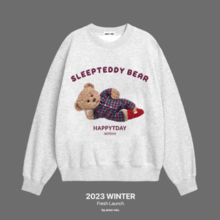 Áo Sweater Nam Nữ  Gấu TEDDY AMORSTUDIO Form Unisex Vải Nỉ Bông