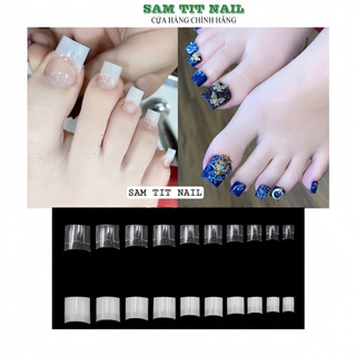 Móng nối chân vuông vức không cần mài dũa (500 móng)