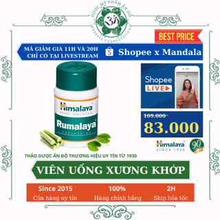 Viên uống xương khớp Himalaya Rumalaya hỗ trợ chức năng nâng đỡ cơ thể
