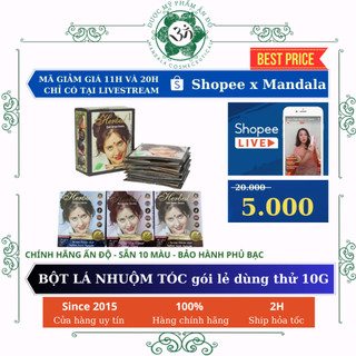 Bột nhuộm tóc thảo dược Henna herbul gói lẻ nhỏ 10g