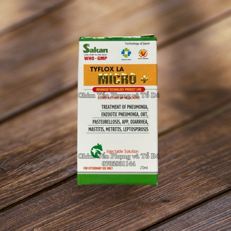 Tyflox LA Micro+  cho Gà Đá.