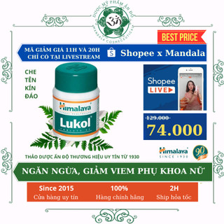 Himalaya Lukol - Hỗ trợ cải thiện các vấn đề phụ khoa cho phái nữ