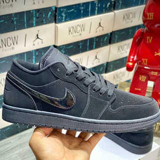 [PiPiSnkr] Giày Sneaker Air Jordan Low Triple Black LikeAuth