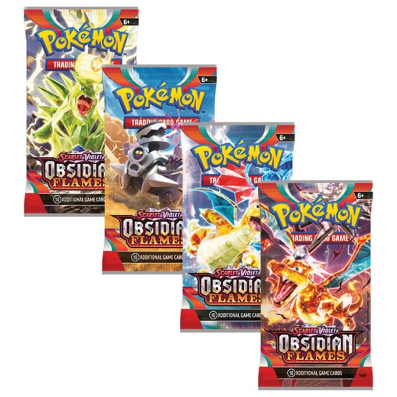 01 Pack lẻ thẻ bài Pokemon TCG Scarlet & Violet Obsidian Flames SV03 Booster Pack chính hãng mới 100% - PokeCorner
