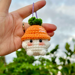 Móc khoá len bé nấm dễ thương