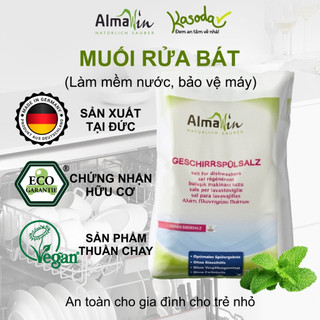 Muối rửa chén bát Almawin chuyên dùng cho máy rửa chén bát làm mềm nước tránh đóng cặn