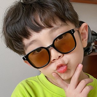 Kính mát cho bé-Kính mát chống tia UV gọng vuông đen tròng nhiều màu phong cách Hàn Quốc cho bé COCA@HOUSE