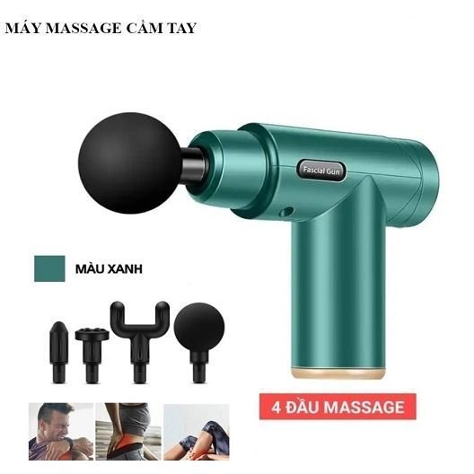 Máy Massage cơ tay Gun KH OSK-802 ( 4 ĐẦU, 6 CHẾ ĐỘ ) - Súng Massage cầm tay