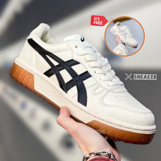 Giày asics court mz cream, giày thể thao asics court bản cao cấp full