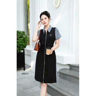 (HÀNG NHẬP -CAO CẤP) VÁY ĐẦM THUN PHỐI JEAN TRẺ TRUNG