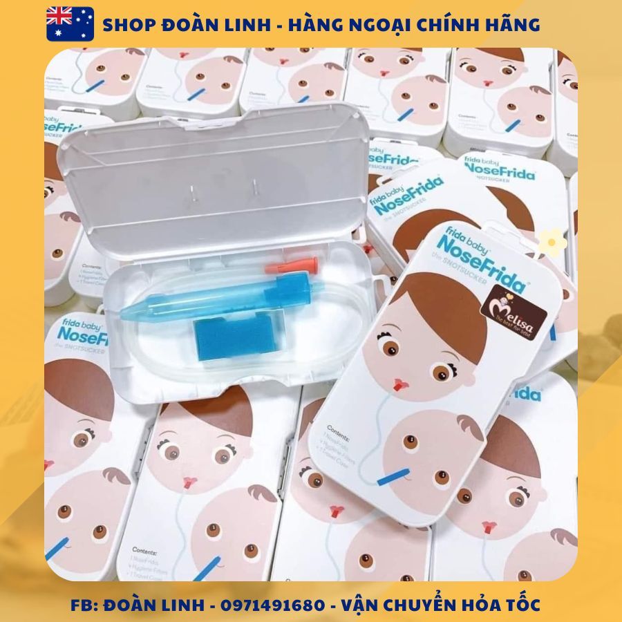 Dụng Cụ Hút Mũi, Hút Mũi Thụy Điển Nosefrida An Toàn Cho Bé Từ Sơ Sinh, Hàng chuẩn, Hút mũi NoseFrida