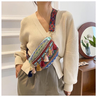 Túi thổ cẩm -túi đeo vai & đeo chéo thổ cẩm xinh xắn độc lạ size 25*17cm