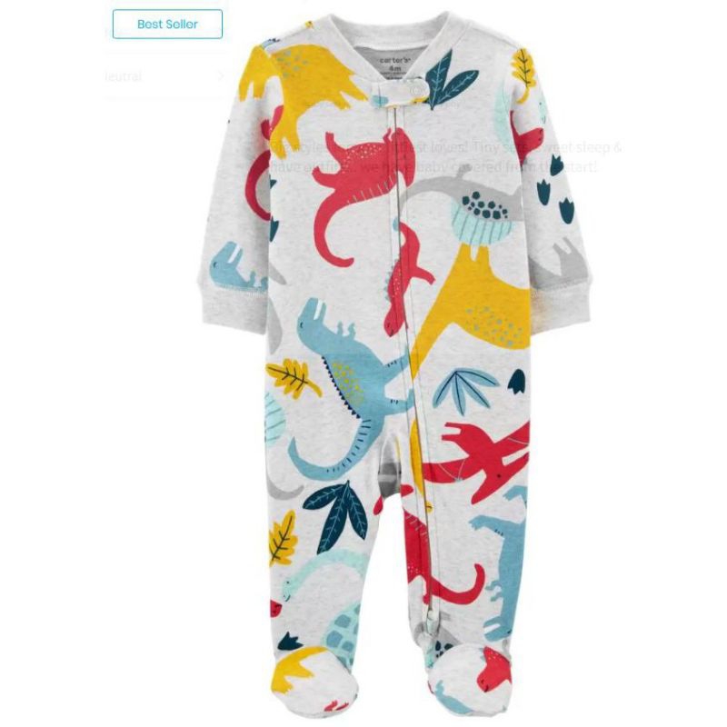 Body khóa kéo cotton cho bé