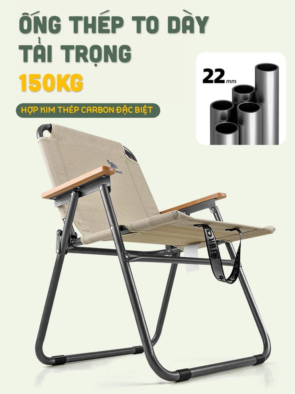 Ghế Cắm trại HISPEED Thư Giãn Ghế Dã Ngoại Bản Lề Thép Cao Cấp Cafe Picnic Câu cá Thế Hệ Mới