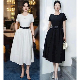 Váy đầm xếp ly dáng xòe siêu đẹp