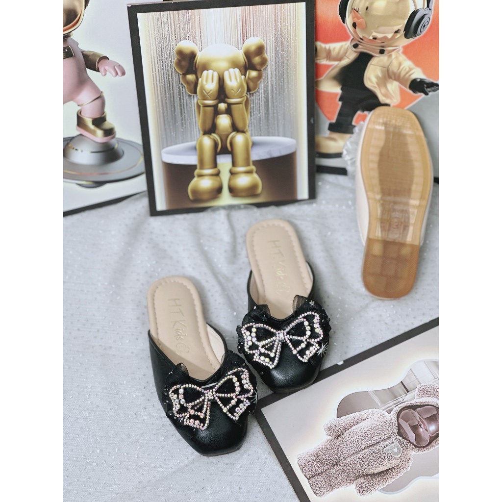Sục lười cho bé gái sục nơ cho bé gái sục nơ bướm voan 01 phom nhỏ đế thường